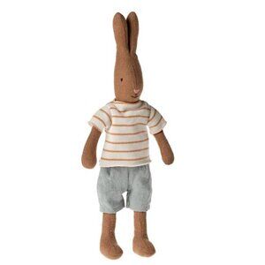 NWT Maileg BOY Rabbit in Striped T-shirt Size 1 - 10"